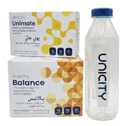 باقة فيل جريت 30 يوم من يونيسيتي - يوني ماتي (ليمون) وبالانس مع زجاجة