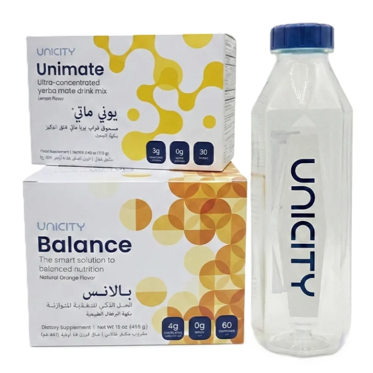 باقة فيل جريت 30 يوم من يونيسيتي - يوني ماتي (ليمون) وبالانس مع زجاجة