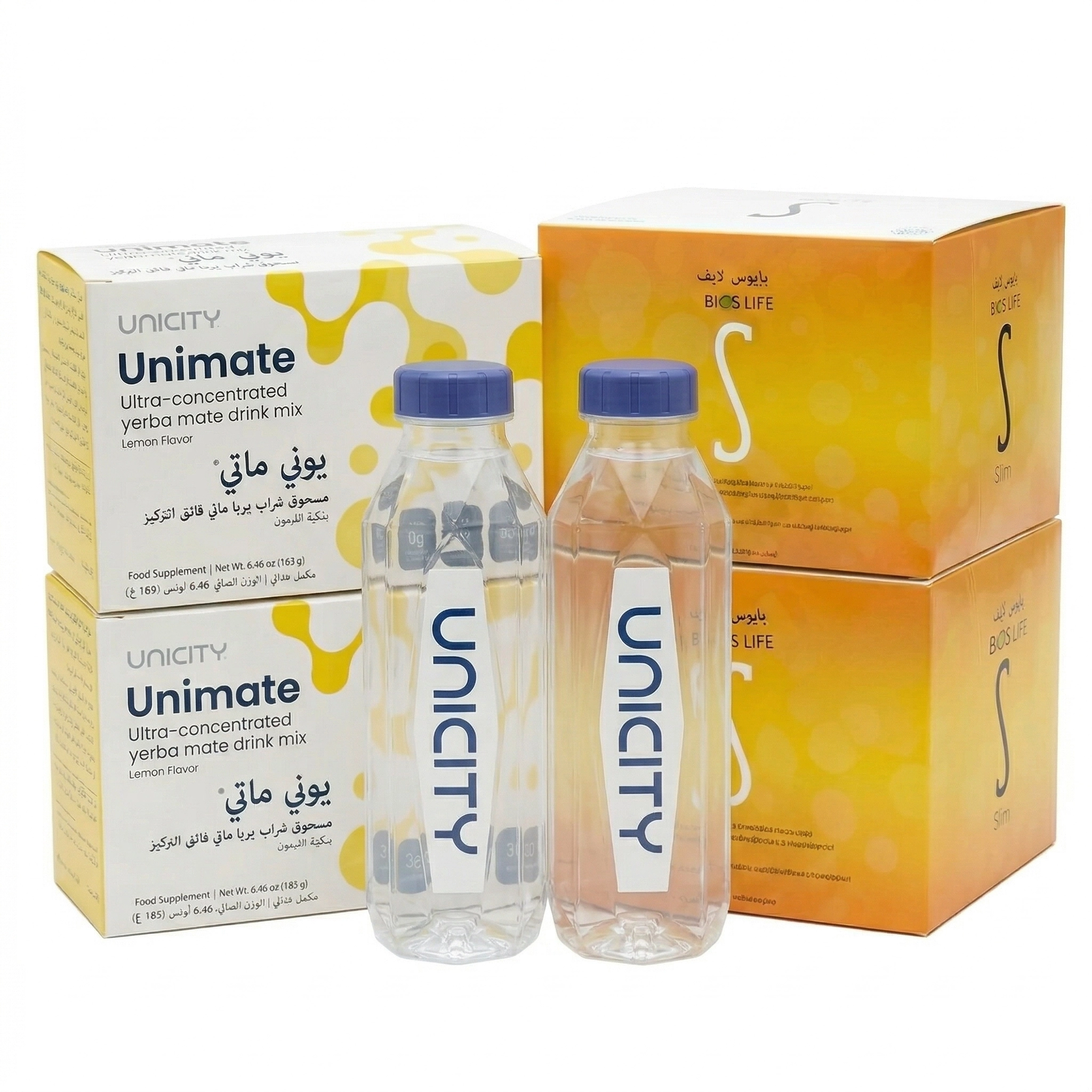 باقة فيل جريت 60 يوم - 2 يوني ماتي ليمون + 2 بايوس لايف 2 + 2 شيكر Unicity Feel Great Bundle باقة فيل جريت 60 يوم - 2 يوني ماتي ليمون + 2 بايوس لايف 2 + 2 شيكر Unicity Feel Great Bundle